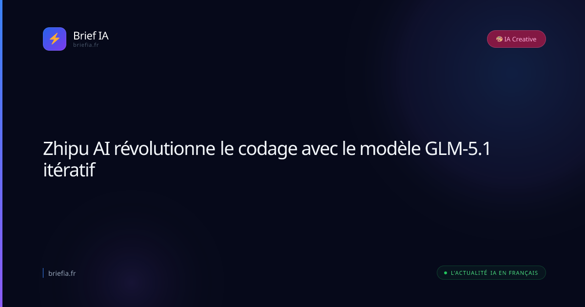 Brief IA : Zhipu AI révolutionne le codage avec le modèle GLM-5.1 itératif
