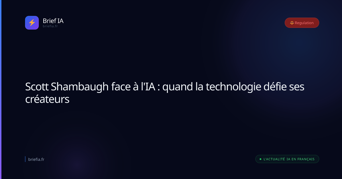 Brief IA : Scott Shambaugh face à l'IA : quand la technologie défie ses créateurs